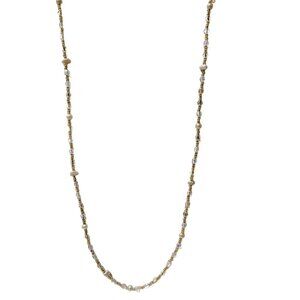 Vintage Elegant Faux Pearls Beaded Necklace Gold Tone Chain Fashion Jewelry